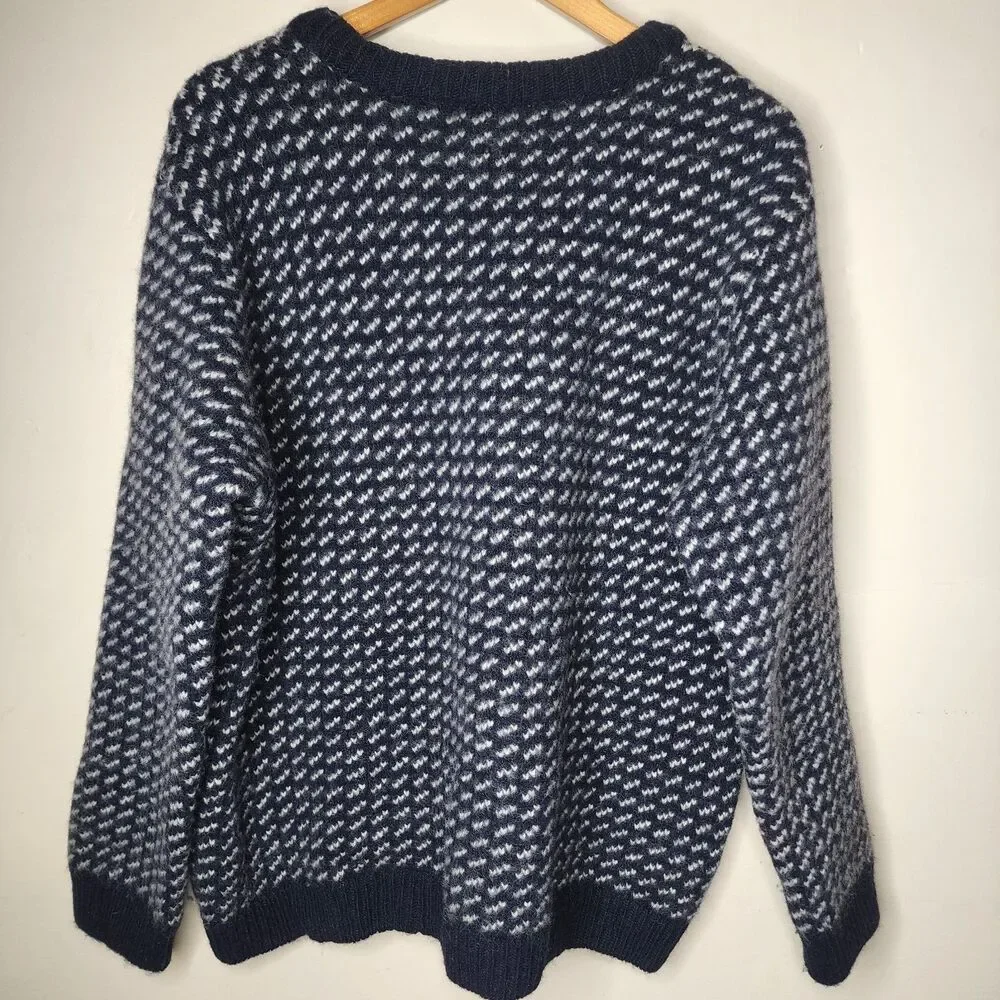 Vintage LL Bean Birdseye Sweater Mens XXL Norwegian Wool (Fits L-XL) Read